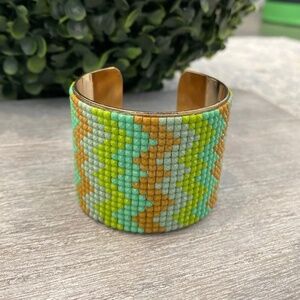 Handmade Canadian Beaded Cuff Bracelet